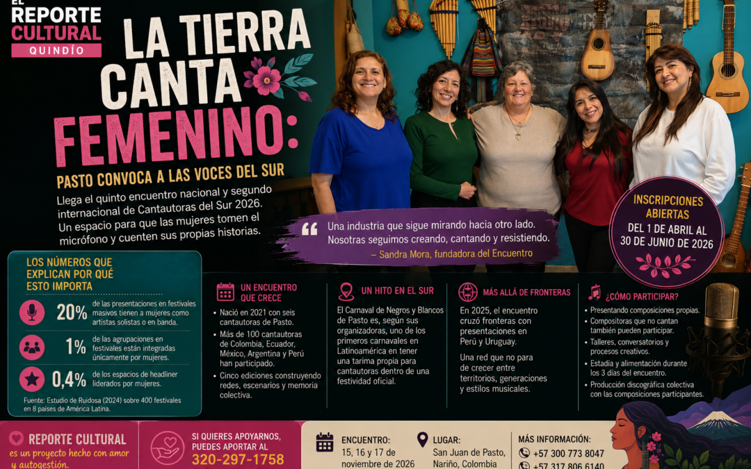 **La tierra canta femenino: Pasto convoca a las voces del sur**